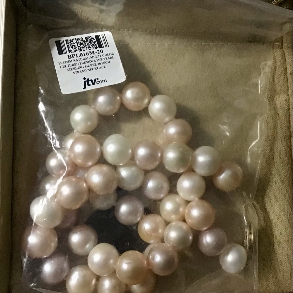 JTV Natural Multicolor Cultured Freshwater Pearl Necklace